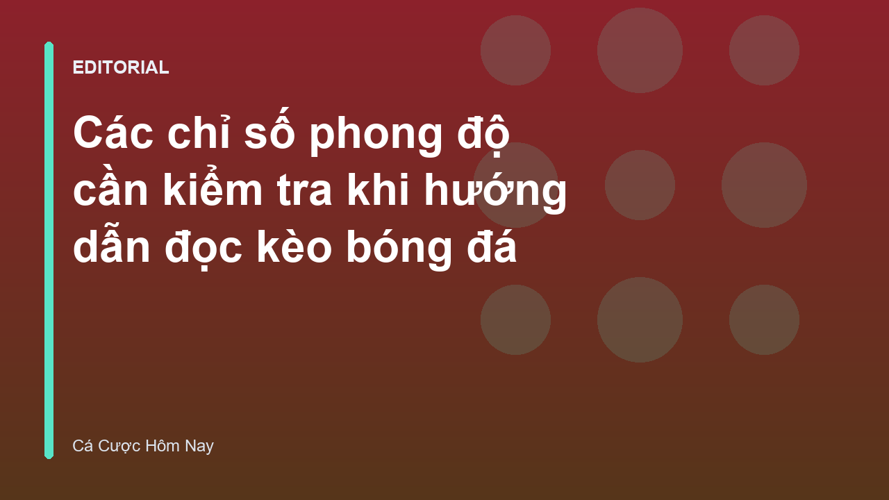 Người chơi phân tích các chỉ số phong độ bóng đá